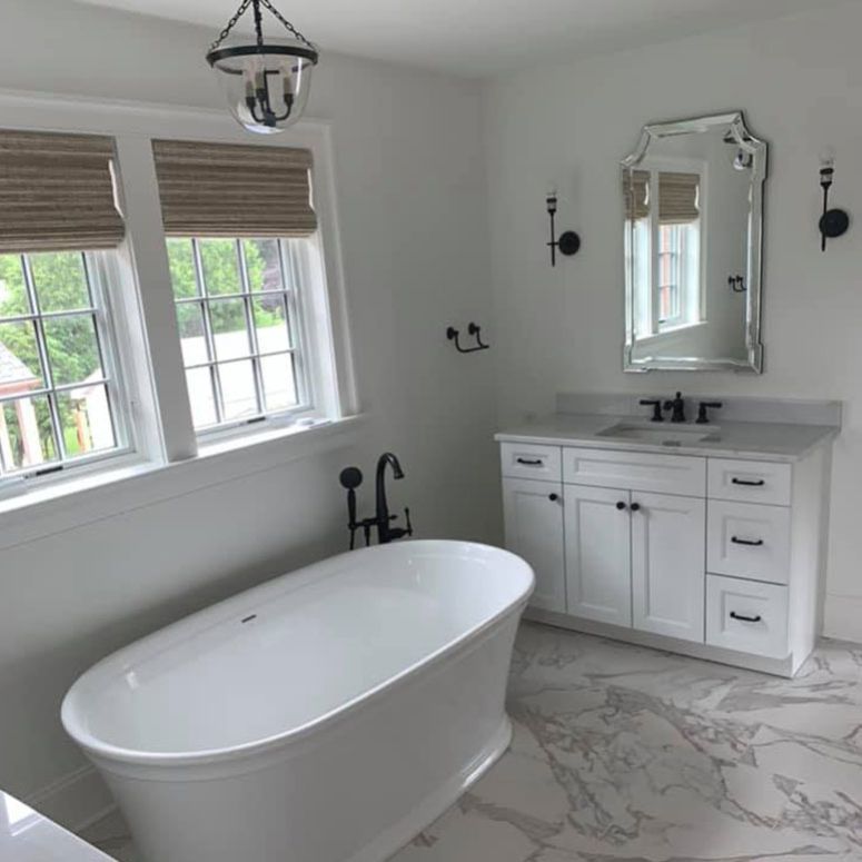 Finished bathroom renovation