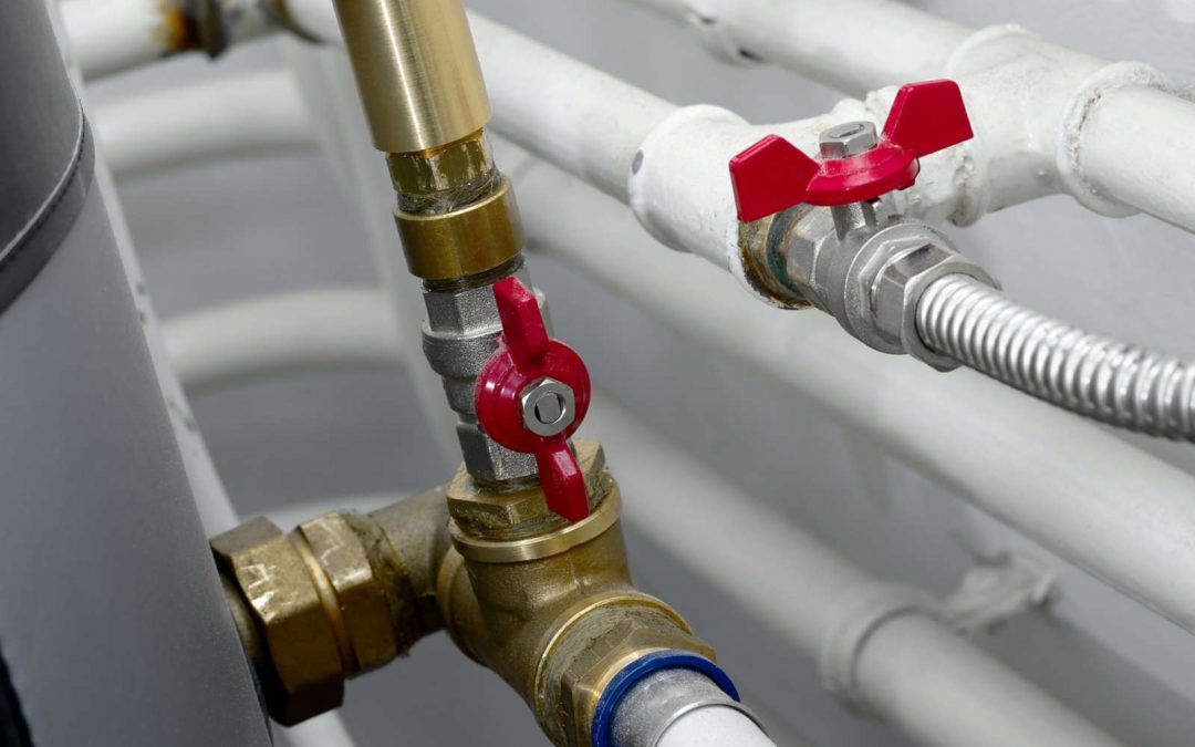 Indoor basement residential pipes